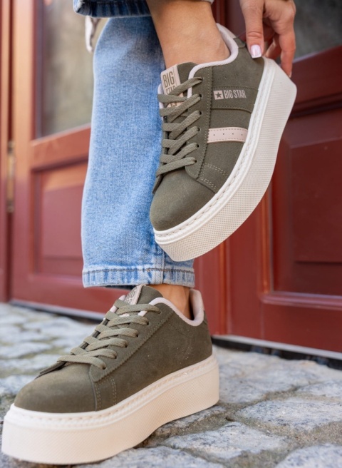 Sneakersy damskie BIG STAR SHOES SS274349 khaki