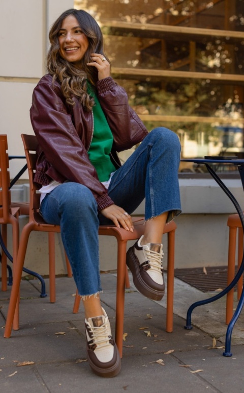 Sneakersy damskie BIG STAR SHOES SS274356 beż