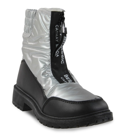 Śniegowce dziecięce 3521-3 srebrne