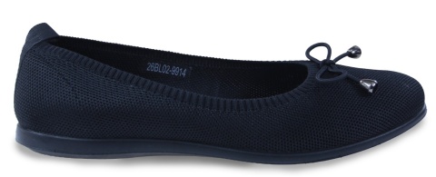 Baleriny damskie Evento 26BL02-9914 czarny