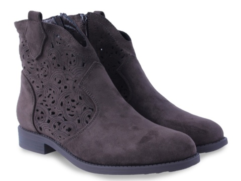 Botki damskie Cabin H2523-6 brąz