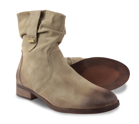 Botki damskie evento 25BT35-9180 beżowe