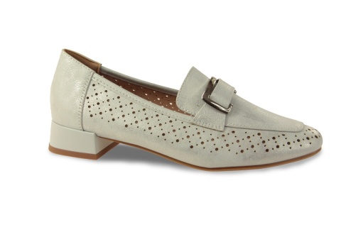 Półbuty damskie M. Daszyński SA268-2 srebrny