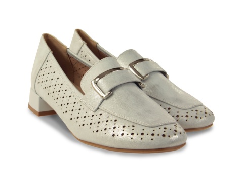 Półbuty damskie M. Daszyński SA268-2 srebrny