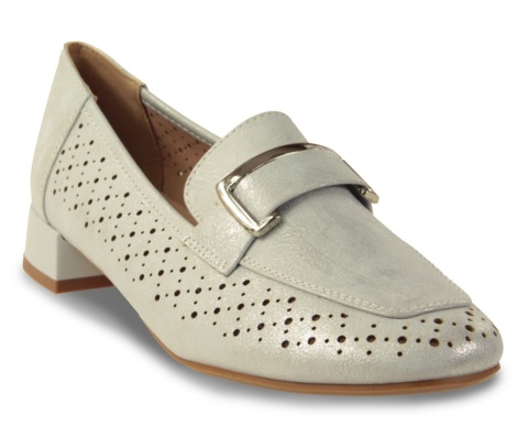 Półbuty damskie M. Daszyński SA268-2 srebrny