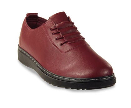 Półbuty damskie unisoft 24PB02-5933 burgund
