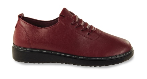 Półbuty damskie unisoft 24PB02-5933 burgund