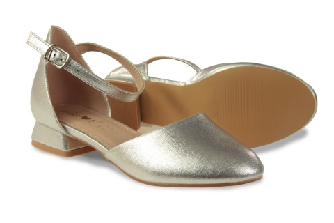 Półbuty dziewczęce Evento 23DZ35-5603 srebrne