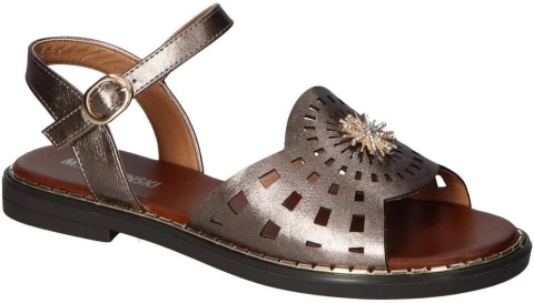 Sandały damskie M. Daszyński MR2266-11 miedź