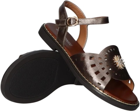 Sandały damskie M. Daszyński MR2266-11 miedź