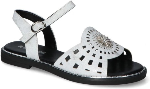 Sandały damskie M. Daszyński MR2266-11 srebrny