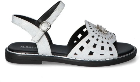 Sandały damskie M. Daszyński MR2266-11 srebrny