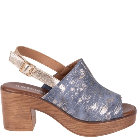 Sandały damskie M.Daszyński MR23126-7 niebieski