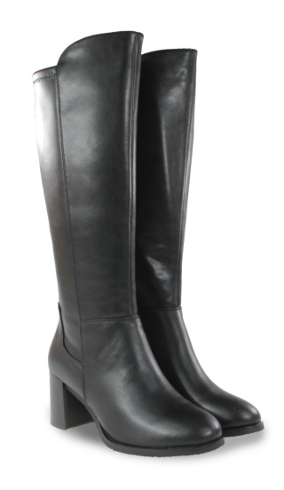 Skórzane kozaki damskie Sergio Leone KZ25224-S czarny