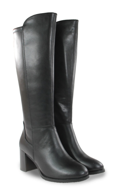 Skórzane kozaki damskie Sergio Leone KZ25224-S czarny