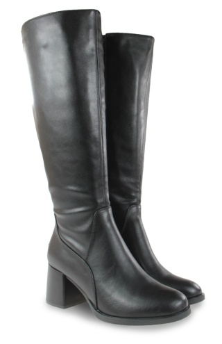 Skórzane kozaki damskie Sergio Leone KZ25269-S czarny