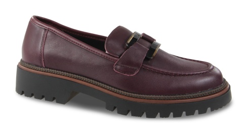 Skórzane półbuty damskie Sergio Leone MK25166-S bordo