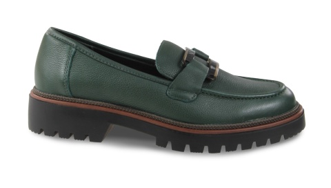 Skórzane półbuty damskie Sergio Leone MK25166-S zielony