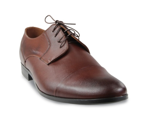 Skórzane półbuty męskie Almano 417 brąz