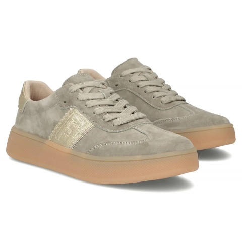 Skórzane sneakersy Filippo DP7543/26 KH khaki