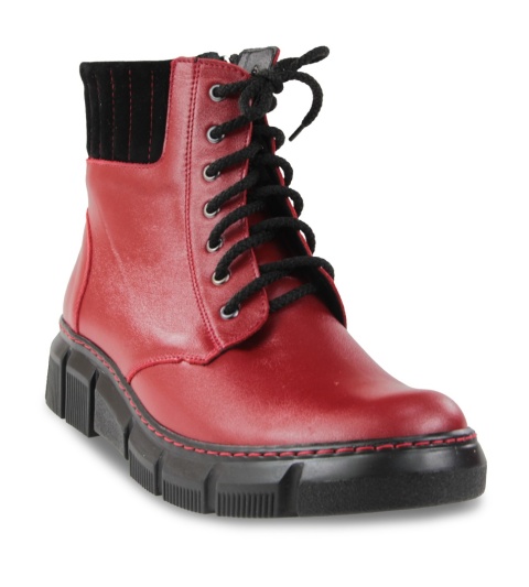 Skórzane trzewiki Monax TX czerwony