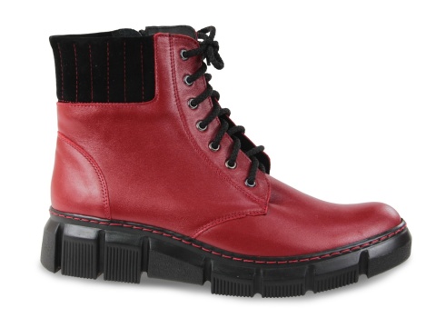Skórzane trzewiki Monax TX czerwony