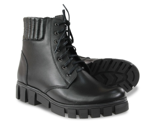 Skórzane trzewiki Monax TT czarny