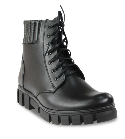 Skórzane trzewiki Monax TT czarny