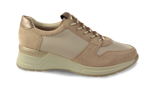 Sneakersy damskie na platformie M.Daszyński MR24129-1 beż