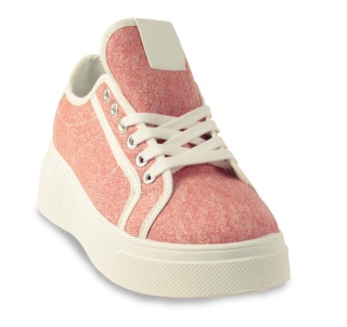 Sneakersy damskie na platformie McBraun MR23356 czerwony