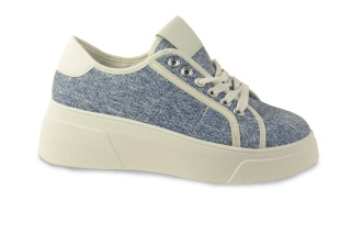 Sneakersy damskie na platformie McBraun MR23356 niebieski