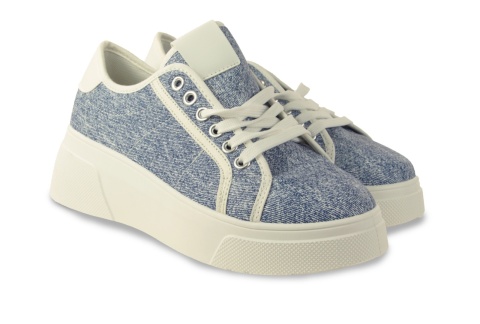 Sneakersy damskie na platformie McBraun MR23356 niebieski