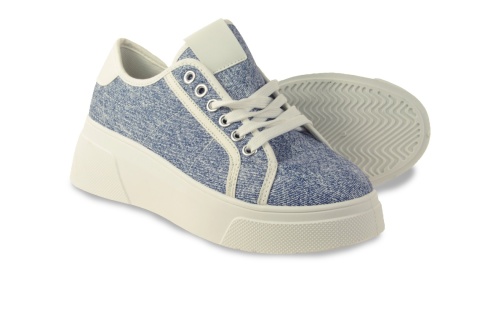 Sneakersy damskie na platformie McBraun MR23356 niebieski