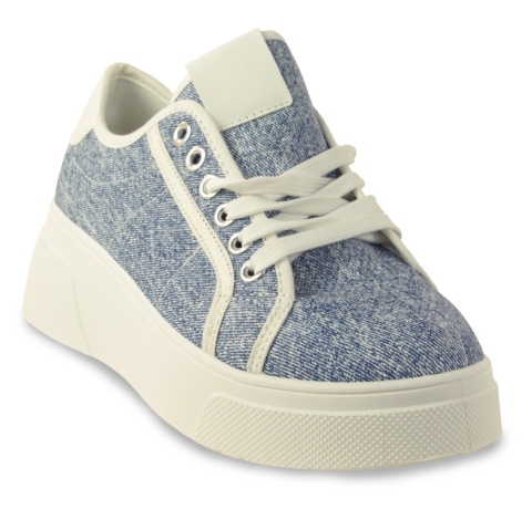 Sneakersy damskie na platformie McBraun MR23356 niebieski