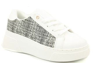 Sneakersy damskie na platformie McBraun PL23335 szary