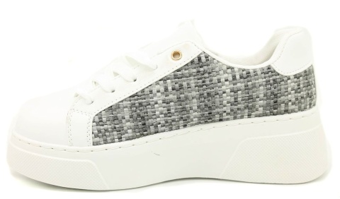 Sneakersy damskie na platformie McBraun PL23335 szary