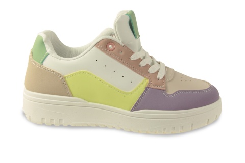 Sneakersy damskie na platformie McBraun PL23263 fiolet