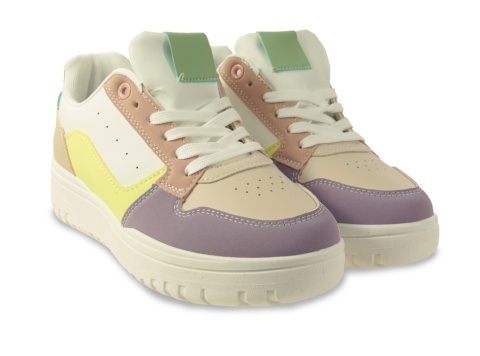 Sneakersy damskie na platformie McBraun PL23263 fiolet