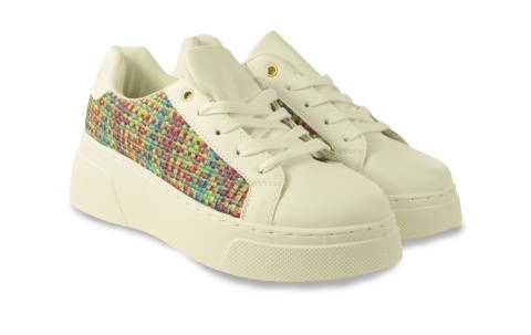 Sneakersy damskie na platformie McBraun PL23335 zielony