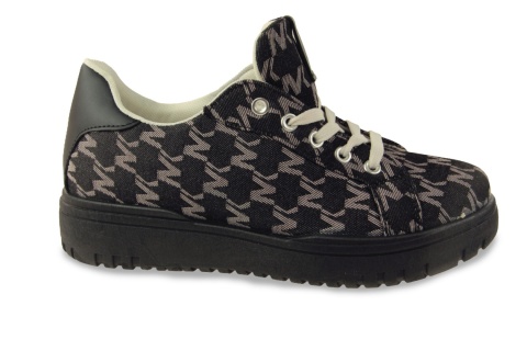 Sneakersy damskie na platformie McBraun PL23362 czarny