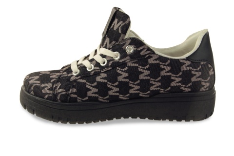 Sneakersy damskie na platformie McBraun PL23362 czarny