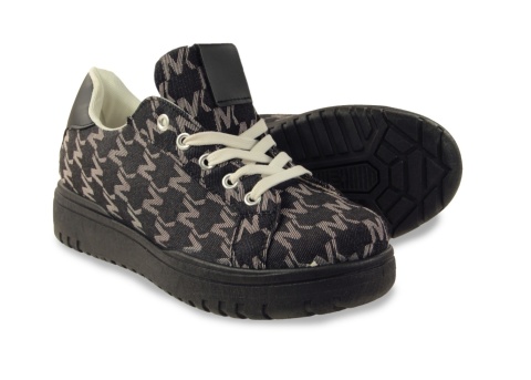 Sneakersy damskie na platformie McBraun PL23362 czarny