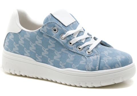 Sneakersy damskie na platformie McBraun PL23362 niebieski