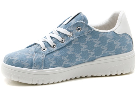 Sneakersy damskie na platformie McBraun PL23362 niebieski