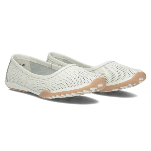 Skórzane półbuty Filippo DP3681/23 WH białe Skórzane półbuty Filippo DP3681/23 WH białe