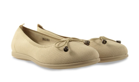 Baleriny damskie Evento 26BL02-9914 beige