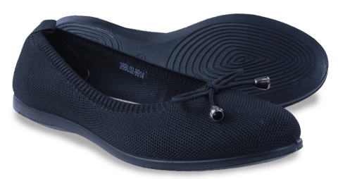 Baleriny damskie Evento 26BL02-9914 czarny