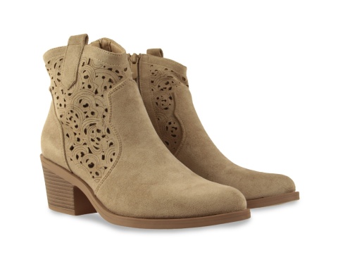 Botki damskie Cabin H2522-2 khaki