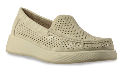 Mokasyny damskie Sergio Leone MK097H jasny beż