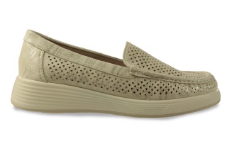 Mokasyny damskie Sergio Leone MK097H jasny beż